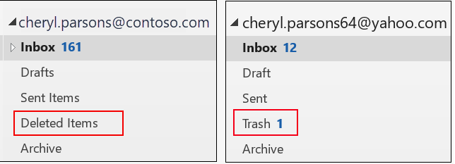 retrieve a deleted task in outlook