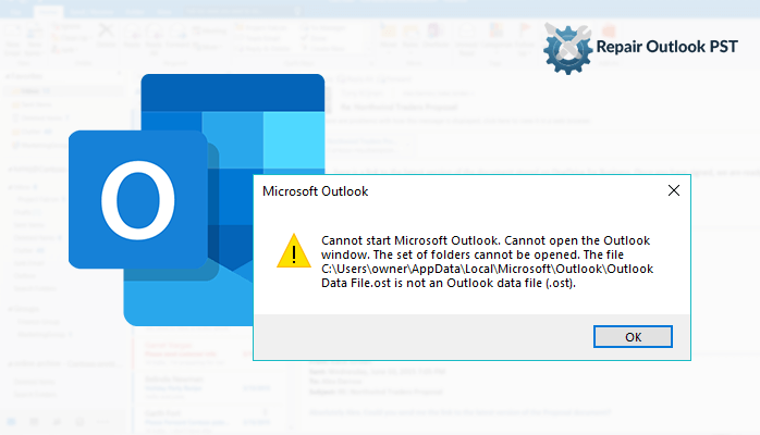Outlook data file cannot be found