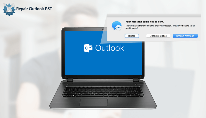 What to do if message cannot be sent errors comes in outlook.